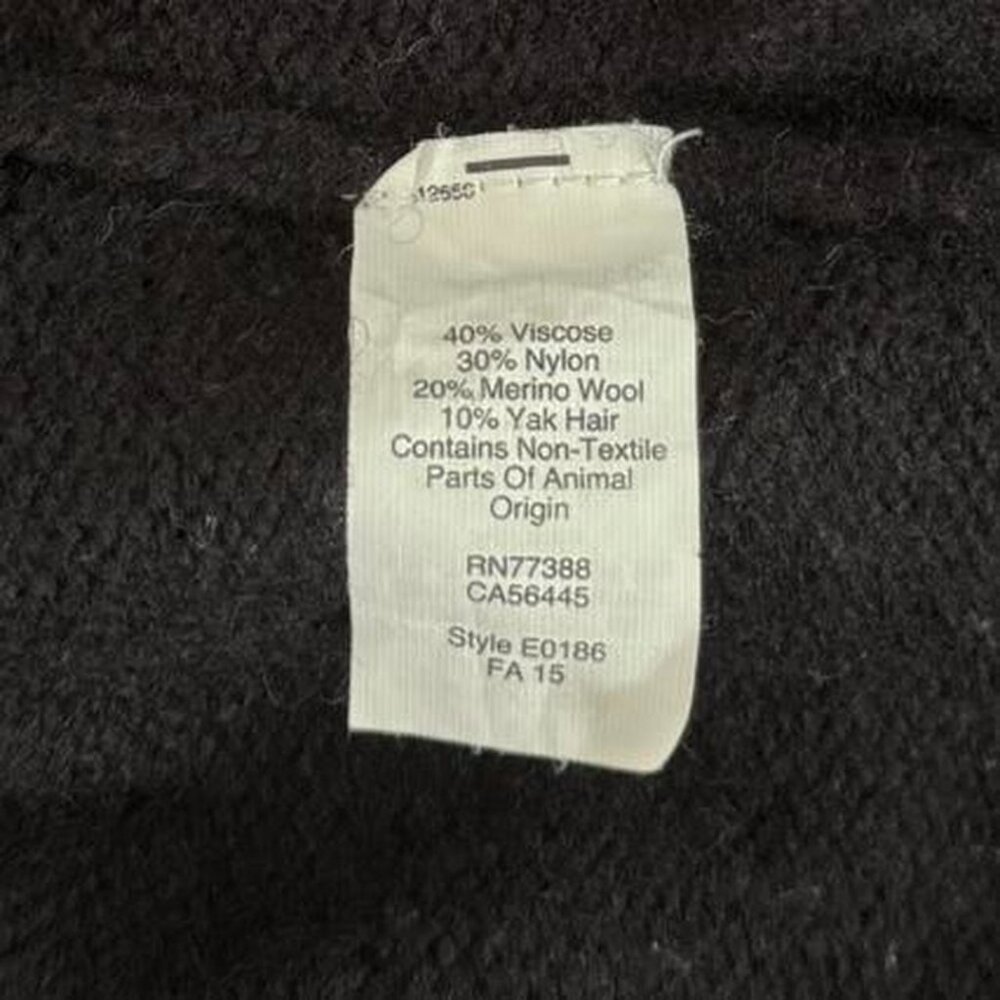 Madewell V-Neck Long Sleeve Knit Extra Small Black Boxy Sweater Women's Size XS - Picture 7 of 8